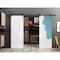 Sartodoors Sliding Double Barn Doors with Hardware, Planum 0010 Primed, 13FT Rail Hangers Sturdy Set, Modern S PLANUM0010DB-PRI-5696 - alternate 1