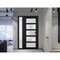 Vdomdoors Front Exterior Prehung FiberGlass Door Frosted Glass / Manux 8002 Matte Black / Sidelight Exterior MANUX8002EXD-BLK-W36+14 x H80-RH - alternate 4