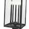 Z-Lite Nova 5 Light Outdoor Post Mount Fixture, Black/Clear, 12.5 In W x 34.25 In H 5018PHXLS-BK - alternate 4