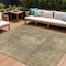 Homeroots 8' X 10' Brown And Beige Medallion Washable Indoor Outdoor Area Rug 616451 - alternate 1