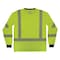 Ergodyne M Lime Class 3 Hi-Vis Long Sleeve Shirt Black Bottom 8371BK - alternate 6
