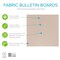 Ghent Fabric Wrapped Bulletin Board, 4'H x 4'W, Beige, Square Corners 12UT44-W90 - alternate 3