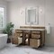 James Martin Vanities Bristol 60" Single Vanity, Saddle Brown, w/ 3 CM Siberian Silestone Top 157-V60S-SBR-3SFR - alternate 5