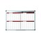 Mastervision Magnetic 4-Month Dry-Erase Planner, Red and Silver Design, 2x3' GA0376170 - alternate 1