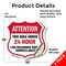 Signmission 24 Hour Surveillance Shield Sign Attenti, 18 inch X 18 inch, Vinyl Decal, 2PK SHI-D-2PACK-18-351 - alternate 5