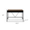Homeroots 43" Wood Brown and Black Writing Desk With Two Drawers 543784 - alternate 6