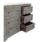 Homeroots 60" Brown Solid Wood Six Drawer Double Dresser 489220 - alternate 4