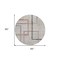 Homeroots 8' Taupe Charcoal And Copper Round Geometric Washable Indoor Outdoor Area Rug 588346 - alternate 7