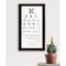 Homeroots Eye Chart II 4 Black Framed Print Wall Art 407451 - alternate 1