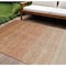 Homeroots 8' X 10' Copper And Beige Ombre Washable Indoor Outdoor Area Rug 595826 - alternate 1