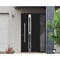Vdomdoors Steel Door Deux 1755 Black Enamel Sidelight Exterior Window Stainless Inserts Single Modern Painted DEUX1755EXD-BLK-W36+16 x H80-Right-hand Inswing - alternate 5