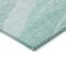 Homeroots 3' X 5' Aqua And Sky Blue Abstract Washable Indoor Outdoor Area Rug 603701 - alternate 8