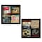 Homeroots Set Of Two At The Movies Black Framed Print Wall Art, 2PK 405785 - alternate 1