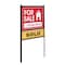 M&T Displays Real Estate Yard Sign, Open House Sign, Landscape 24x18 Inch 42 Tall Black Metal-5 Pack URESB0H124X9005 - alternate 6