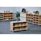 Beleduc By Playwell Palermo 41inx14in 2-Layer Shelf - Double-Sided, Fireproof White/Oak HPL, 32.6inH, Ages 3+ 846027 - alternate 10