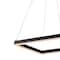 Jonathan Y Nero 15.75" Square Contemporary Modern Metal Integrated LED Pendant Light, Black JYL7104A - alternate 9