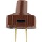 Leviton 15A 125V 2-Wire 2-Pole Vinyl Cord Plug Brown 000-48643 - alternate 3