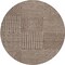Homeroots 8' Brown And Ivory Round Geometric Washable Indoor Outdoor Area Rug 600728 - alternate 8