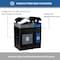 Commercial Zone Products Avante Series Dual Stream Black Trash/Recycling 55 Gallon and 30 Gallon Containers w/ Canopy 787204MSA - alternate 3