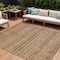 Homeroots 10' X 14' Terra Cotta Copper And Gray Southwestern Washable Indoor Outdoor Area Rug 615991 - alternate 1