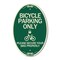 Signmission Bicycle Parking Only Please Secure Your Bike , 12 In X 18 In Architectural, Heavy Gauge Aluminum A-OV-G-1218-24317 - alternate 1