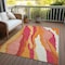 Homeroots 9' X 12' Blush Copper And Ivory Abstract Washable Indoor Outdoor Area Rug 600952 - alternate 4