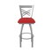 Holland Bar Stool Co 820 Catalina Stainless Steel 36in Swivel Bar Stool with Canter Red Seat 82036SS011 - alternate 6