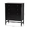Baxton Studio Brantley Spindle Chest with Four Drawers, Black 272-14807-ZORO - alternate 10
