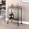 Homeroots Gray and Black Steel Rolling Bar Cart 530447 - alternate 8