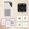 Edendirect 1250 sq.ft. HEPA Personal 3-stage Air Purifier in White, 12H Timer, 3 Speeds, PM2.5 Monitor ZR-QRSHA0230USV01 - alternate 8