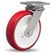 Hamilton Stainless Steel Workhorse Swivel Caster, 8" x 2" Poly-Tech S-WHS-8NFZ - alternate 1