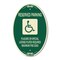 Signmission Reserved Parking Placard or Special License P, 12 In X 18 In Architectural, Heavy Gauge Aluminum A-OV-G-1218-23056 - alternate 1