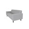 Homeroots 80" Gray Faux Leather Sofa With Black Legs 530477 - alternate 5