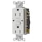 Hubbell Wiring Heavy Duty Commercial Weather Resistant AUTOGUARD Self-Test GFCI Receptacle, 15A, White GFTWRST15W - alternate 1