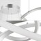 Jonathan Y Alexia 25" Abstract Integrated LED Metal Adjustable Pendant, Silver Painting JYL7219C - alternate 6