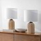 Jonathan Y Royce 18.25" Rustic Farmhouse Fluted Scalloped Gourd Resin/Metal LED Table Lamp, Antique Light B, 2PK JYL5608A-SET2 - alternate 7