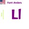 Aacc Self-Adhesive Vinyl Letter: L, Scale: 3.5 in. Color: Purple Font: Anders by, 8PK AACC-Anders-UL-Purple-I3.5x8 - alternate 1