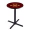 Holland Bar Stool Co 36" Blk Wrinkle Iowa State Pub Table, 36" dia. Top L211B3636IowaSt - alternate 1