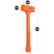 Neiko 3 LB Dead Blow Hammer, Neon Orange 02848A - alternate 5
