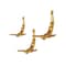 Homeroots Set of Three Gold Resin Diving Man Hanging Dimensional Sculpture, 3PK 332362 - alternate 1