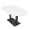 Skutchi Designs Racetrack Conference Table With Power Unit, 36 in W, 60 in L, White HAR-RAC-36X60-DOU.BK-W960-NA - alternate 1