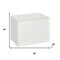 Homeroots 28" White Wood Floating Bathroom Vanity With White Sink And Two Drawers 624119 - alternate 5
