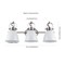 Jonathan Y Phineas 25.5" 3-Light Adjustable Farmhouse Bohemian Iron LED Vanity Light, White/Nickel JYL1116B - alternate 8
