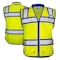 Dome75 Hi-Vis Heavy Duty Safety Vest MD Class ANSI/ISEA 107-2020 Class 2 , Reinforced Front Zipper 1 OV6124 - alternate 1