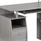 Homeroots 47" Gray Wood Computer Desk With Two Drawers 723756 - alternate 7