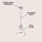 Jonathan Y Homer 10" 1-Light Modern Industrial Metal LED Dome Pendant, White/Chrome JYL9535C - alternate 8