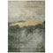 Homeroots 10' X 14' Fern Green Gold And Gray Abstract Washable Indoor Outdoor Area Rug 603010 - alternate 7
