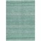 Homeroots 9' X 12' Turquoise And Aqua Striped Washable Indoor Outdoor Area Rug 615384 - alternate 8