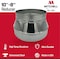Mitchell Metal HVAC Duct Reducer, 10"-8", 8 inch to 10 inch Air Duct Increaser, 30-Gauge Galvanized Steel MM-310108 - alternate 4