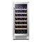 Homeroots 34in X 15in Silver Stainless Steel Single Compartment Wine Refrigerator 720634 - alternate 1